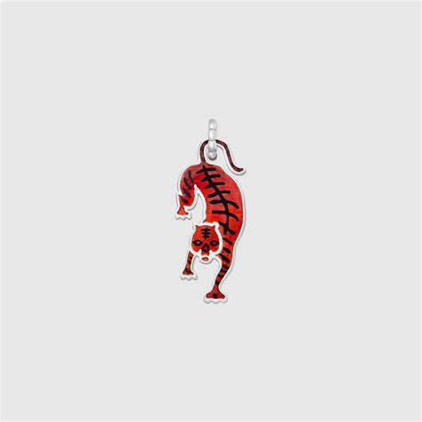 gucci tiger charm red|Gucci tiger logo.